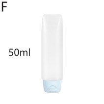 플라스틱 용기 30ml 50ml 여행 화장품 병 미니 빈 컨테이너 샤워 젤 샴푸 항아리 도구 립스틱 튜브 휴대용 압출 병, f