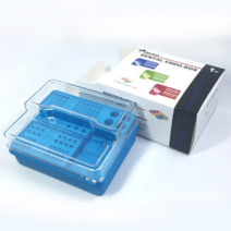 금고 가정용 사무실용 미니금고 소형금고 소형 가전 제품을 배치하기위한 치과 엔도 관리 상자 91 개 구멍 제품 리테이너 실험실 도구, [01] Blue