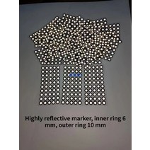 1000 포인트 Creaform 핸드 3D 스캐너 형광 마크 재사용 가능한 내부 링 6mm, 03 1000 Points