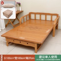 사우나 평상 탈의실 목욕탕 접이식 찜질방 대나무, 폭100x길이188높이37(양용)+실크면매트리스