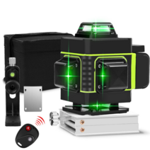Uandhome HILDA 16라인 레벨기 초고정도 16선 4D 레이저 레벨기 수평기 적외선 자동타선, 초록색, 배터리*1
