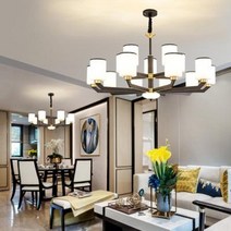 층고높은복층 조명 8등 김나영식탁 풀동 거실등 신중식 샹들리에 모던 심플 빌라 서재식당, 24 세트 18(방 3개 2개)