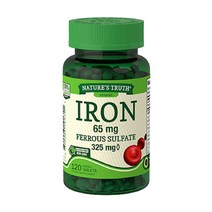 미국 철분제 120일분 국내배송 네이처스트루스 정식 수입품 임산부 빈혈 iron 믿을 수 있는 좋은 제품을 저렴하게, 65mg, 1통