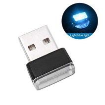 미니빔프로젝터 미니 LED 자동차 USB 분위기 램프 지붕 스타 라이트 인테리어 별이 빛나는 레이저 프로젝터 조명 자동 장식 야간 비상, CHINA_Ice Blue