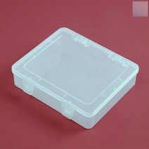 SOCEAN 빈 상자 소품통 플라스틱 박스 18.5X15.5CM 투명 소품 케이스 사각 프라스틱 박스 수납 공케이스 멀티 빈통 데스크 정리함 사무용품 보관함 엑세서리 상자 액세서리 케이스 구급약통