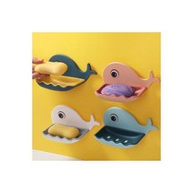 심플솔리드 안티곰팡이 욕실 샤워커튼 세트 (봉 포함), 플로우 고래 욕실 비누 받침대 홀더 트레이 비눗갑