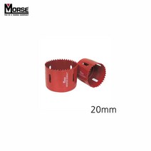 [RA㏓] 모르스 바이메탈 홀쏘 규격 20mm 롱타입컷터 소형공작기계 리머 목재가공 철판 커터 카타 드릴날 컷터 플라스틱 ▷_§Ea, 《본상품》