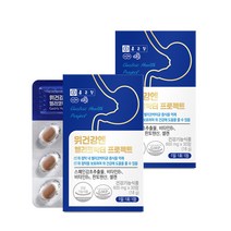 종근당 위건강엔 헬리코박터 프로젝트 30정 2박스 2개월분 위점막보호 스페인감초추출물, 단품