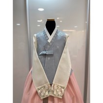 (한복대여) 여자한복조끼 하늘 당의 배자 대여