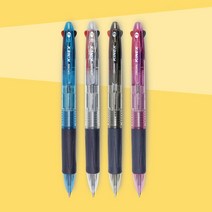 크라운 키넥스 3색 볼펜 0.7mm 국산 멀티펜 낱개, 핑크