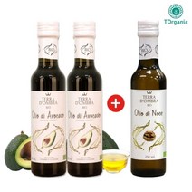 투오가닉 [투오가닉] 유기농 냉압착 아보카도오일 250mlx2병 + 호두오일 1병, 250ml