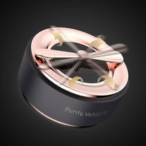 신차구입 선물 차량용 향수 디퓨저 자동차 방향제 실내용품 태양열 회전, 실버, 레몬라벤더10ml