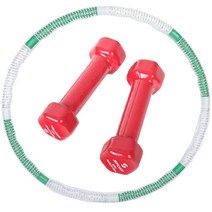 하나 JEWELRY 2.4kg 조립형 훌라후프+0.5kg 아령 2개, 단일옵션