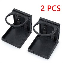 차량용컵홀더 2 pcs 자동차 컵 홀더 조정 접이식 음료 지원 블랙 가대 자동차 인테리어 범용 액세서리 트럭 보트 캠퍼 rv, 협력사