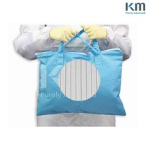 크린룸용 방진의류 이동n보관용 방진가방 3개 대전방지원단 제약, 스카이블루