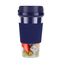 버티컬믹서 반죽기 스탠드 믹서기휴대용 미니 무선 Usb 충전 푸드 믹서 250ml 작은 과일 블렌더 주방 용, 01 blue