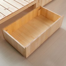 동원퍼니처 본드없는 천연 통 원목 평상형 침대 프레임 돌침대 평상 헤드형 분리형 매트리스, 6.서랍장 추가[개별구매불가], 서랍장 대 [2칸] 개별구매불가