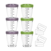 [베베락] 포네르 트라이탄 이유식용기 240ml (3+3개입), 포네르240ml(레드빈3P올리브3P)