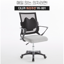 자세를 교정해주는 의자 등받이쿠션 4Color 사무실 거북목교정기, 피치