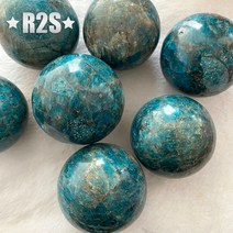 명상 싱잉볼 천연 석영 크리스탈 구체 블루 아파타이트 볼 50mm-65mm 1PC, 05 50mm