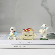 장식인형 인형소품 자딘 몰리 3종 미니어쳐 데코용