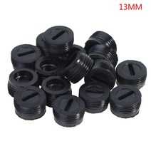 전동공구부품 켓어탭터세트 10pcs 검은 플라스틱 나사 탄소 브러시 홀더 모자 케이스 Dia. 12mm/13mm / 14m, 02 As Pic Show