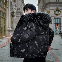 그래픽 겨울 솜털 다운 경량 남성 패딩 숏 롱 정장 오리 구스 후드 빅 사이즈 깔깔이 점퍼