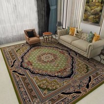 아메리칸 라이트 럭셔리 카펫 컨트리 전원 거실 침대 사이드 빈티지 페르시아 티 테이블 소파 매트 펜션 침실, 200*300CM(친환경 진드기제거), 1908