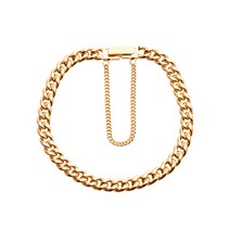 엘렌쥬얼리 14K 할로우 볼륨 5mm 금 팔찌 16.5cm