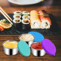 야채탈수기 샐러드 스피너 다이소야채탈수기 Reable Condiment Dip Sauce Bento Box Leakproof Stainless Steel Small Salad D, 단일옵션