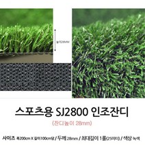 카페 펜션 별장 실내외 조경 마당용 28mm 인조 롤잔디 2x1m당
