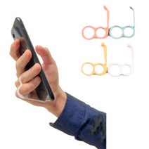 핸드폰 링 거치대 손가락 핑거 홀더 스탠드 모바일 고리 스마트폰 한손 조작 스트랩 그립 걸이 톡, C_연노랑