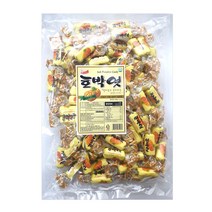 서해안 민속 식품 전통 호박 엿 4통 1BOX, 1.4kg