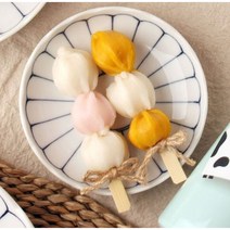 마미에 데이지 꽃접시 일본 그릇 식기 접시, 데이지 꽃접시 16cm