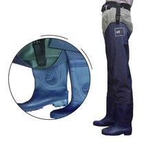 모내기장화 물장화 해루질 갯벌장화 어업용 갯바위 논 밭 낚시 수산 가공업체 수산시장 다용도 허리벨트 고정 낚시 수산업 청소 내피 면처리 남자용 면 허벅지 수중장화, 275MM