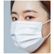 봄날애 여름용 kf94 마스크 대형 화이트 90매 식약처공인 MB필터 숨쉬기 편한 숨편한 코편 3D 입체 황사 방역 스포츠 일회용 마스크 무형광, 4개