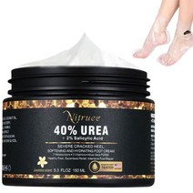 NI트루 TrueE 건조하고 갈라진 뒤꿈치 무릎 팔꿈치 손용 효능 우레아 최대 강도 풋 크림 40% + 살리실산 2% 시어 버터 티트리 오일 비타민 3종-옥수수 굳은살1406