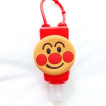 라이프피스 휴대용 손소독제 케이스 키링 홀더 용기 가방걸이, 1개, 호빵맨