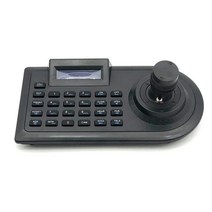 삼각대헤드 삼각대 부품 3D 축 조이스틱 CCTV 키보드 컨트롤러 키패드 AHD 보안 PTZ 속도 카메라 디코더 D, 01 Black