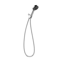 Hansgrohe Pulsify 15.2cm(6인치) 핸드헬드 샤워 헤드 세트 모던 3스프레이 파우더레인 인텐스레인 맥동 마사지 크롬 호스 포함 퀵클린 포함 2.5GPM, 2.5_Chrome