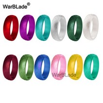 세라믹반지 빈티지 비즈 WBL 5.7mm 물고기 규모 실리콘 반지 식품 등급 FDA 손가락 저자 극성 유연한 여성 웨딩 고무 밴드