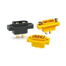XT60 브라켓 일체형 커넥터 단자 RC카 드론, 선택1. XT60 브라켓 일체형 수 - 노란색