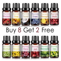 스킨케어 바디케어 buy 8 get 2 free 10ml 패션 과일 향수 오일 디퓨저 딸기 망고 수박 코코넛 향유 오일, 100ml, 열정 과일