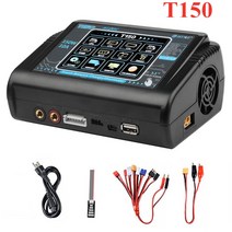 HTRC-오리지널 T240 듀오 리포 충전기 배터리 방전기 듀얼 채널 AC 150W DC 240W 터치 스크린 RC 모델 자동차 장난감용, [03] 영국 플매트 카펫 러그, [01] T150