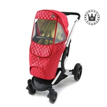 맘네스트 디럭스 유모차 사계절 방풍 겨울 방한 커버 미마자리 페도라 L4 L5 이지워커 부가부 동키 아이캔디 호환, 방한-S타입-레드