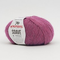 몬디알 수아브 1볼 7색 50g 240m 메리노울65% 알파카함유 이태리실 장나염실, 774. 분홍