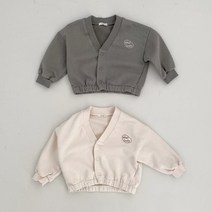 코튼하우스 럭키V넥 가디건 유아 키즈 데일리 홈웨어 등원룩 아우터