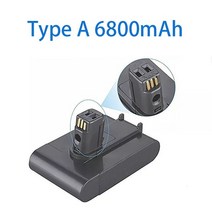 다이슨 호환 배터리 다이슨 DC35 DC45 용 22.2V 8800mAh 타입 A/B 리튬 이온 진공 배터리 DC31 동물, 02 Black