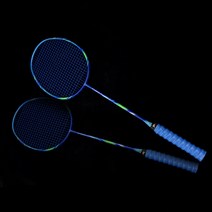 다이어트 배드민턴 라켓 50g 초경량 10U 풀 카본 배드민턴 라켓 내구성이 뛰어난 샷, 블루 50g, 30파운드[프로 마스터]