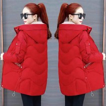 Wxie 겨울 하프 패딩 여성 도톰 박시 패딩 점퍼 패딩 점퍼 아우터 다운 코트